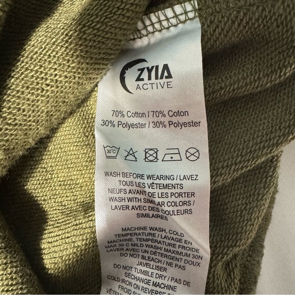 Zyia Olive Calmness Pocket Hoodie – Size 3XL (NWT) Cropped - Picture 6 of 14